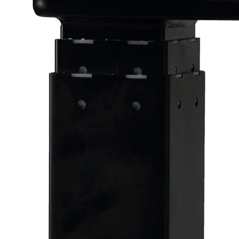 Fike Adjustable Steel Standing Desk, Black