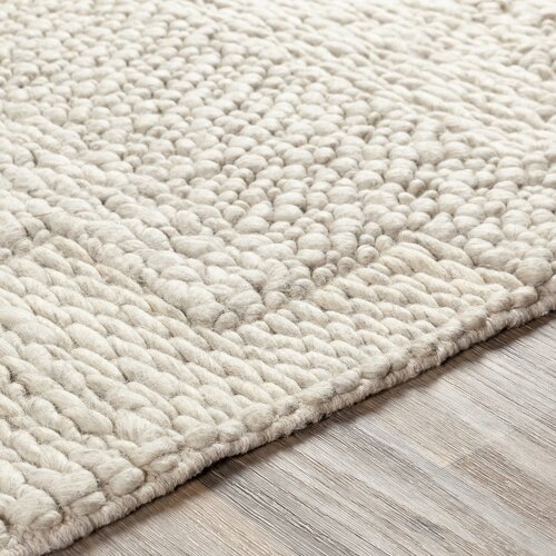 Cassian Handmade Wool Ivory/Gray Rug & Reviews | AllModern