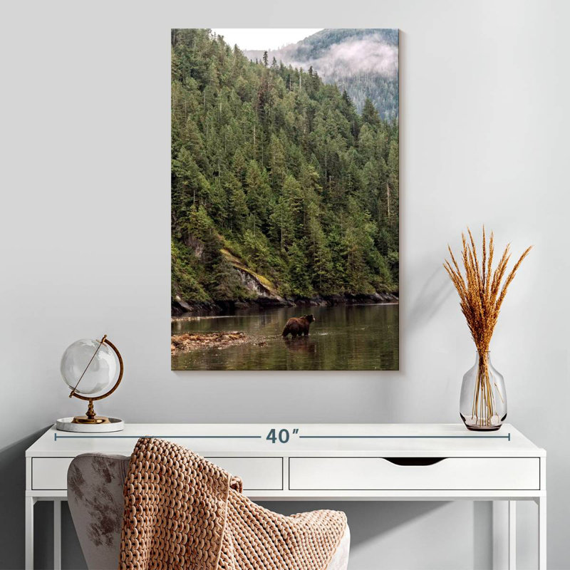 Alvord Great Bear Rainforest Grizzly, H 30 po x l 20 po