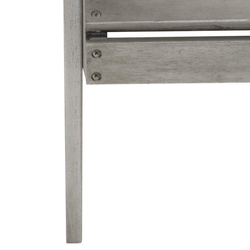 Chaise Adirondack en bois massif Burgess, Gris délavé