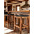 Saddle Bar Stool - Black Croc