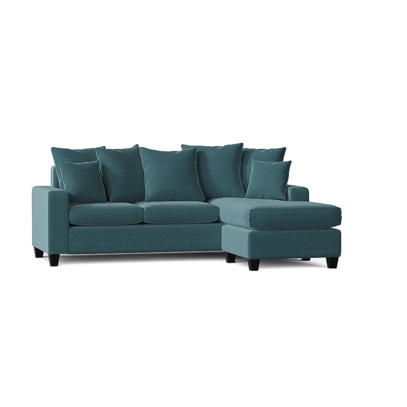 Daven Corner Sectional, Surf Polyester Blend