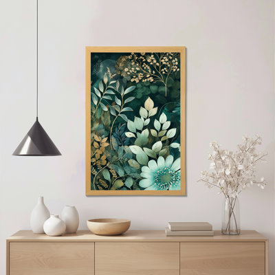 «Botanical Floral», ensemble de 1 reproduction d'art sur toile tendue sur toile