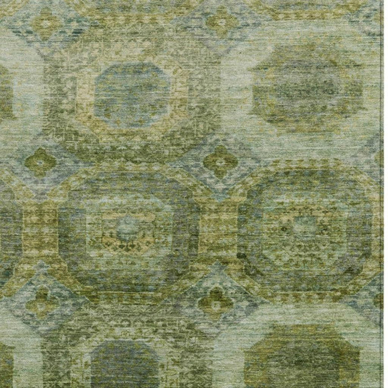 Tapis intérieur / extérieur 3 pi x 5 pi vert et beige