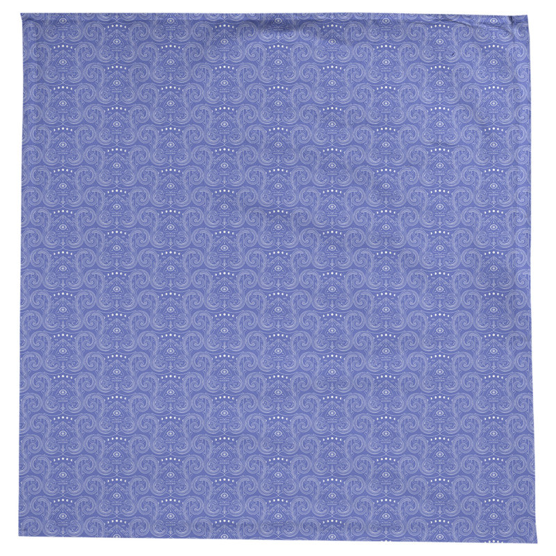 Nappe à motif géométrique leffel, Bleu / Blanc