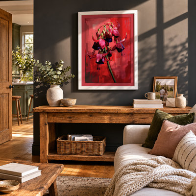 Magenta Carnation Botanical - Framed Print