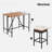Outdoor Dining Table Sets Included 1 Foldable Table And Four Stools With Cushions-1728332984