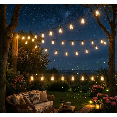 Outdoor String Lights for Outside with Remote, Waterproof Patio Lights