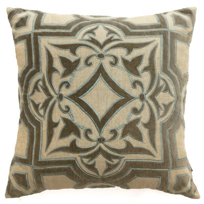Verano Embroidered Throw Pillow