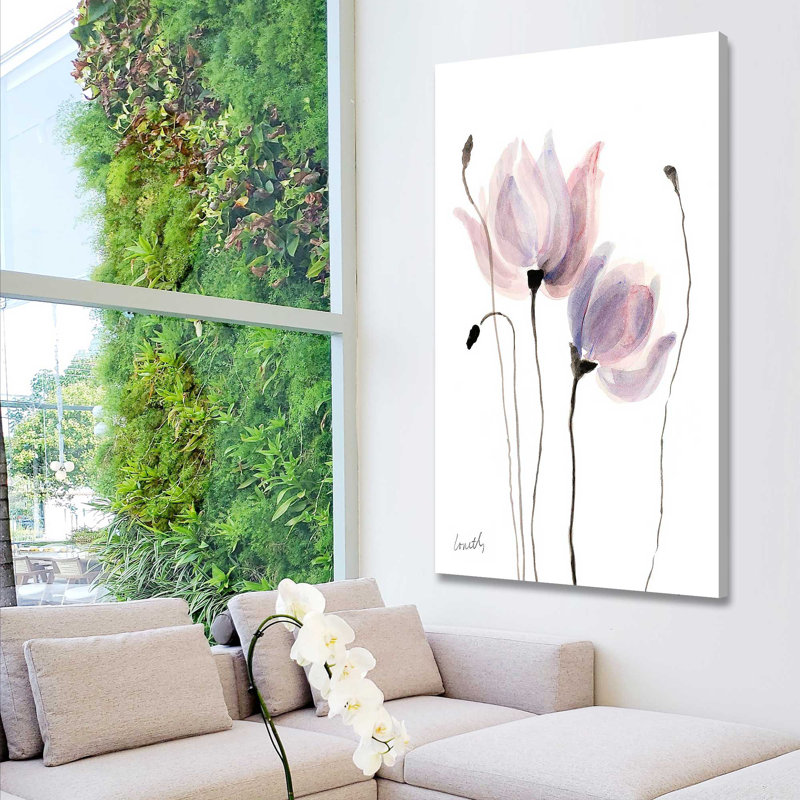 «Floral Sway I» par Lanie Loreth - reproduction d'art, Toile tendue, H 60 po x l 36 po x P 1,5 po
