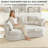 73.8" W Modern Upholstered Curved Sofa With Pillows-1534223064