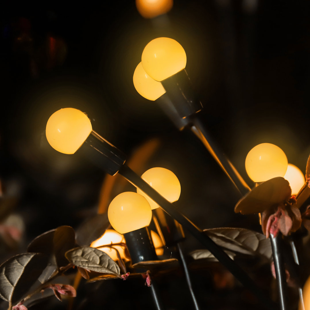 8 Head Solar Powered Garden Swaying Lights - Swaying When Wind Blows, Pathway Light (Set of 2) HEDAQI