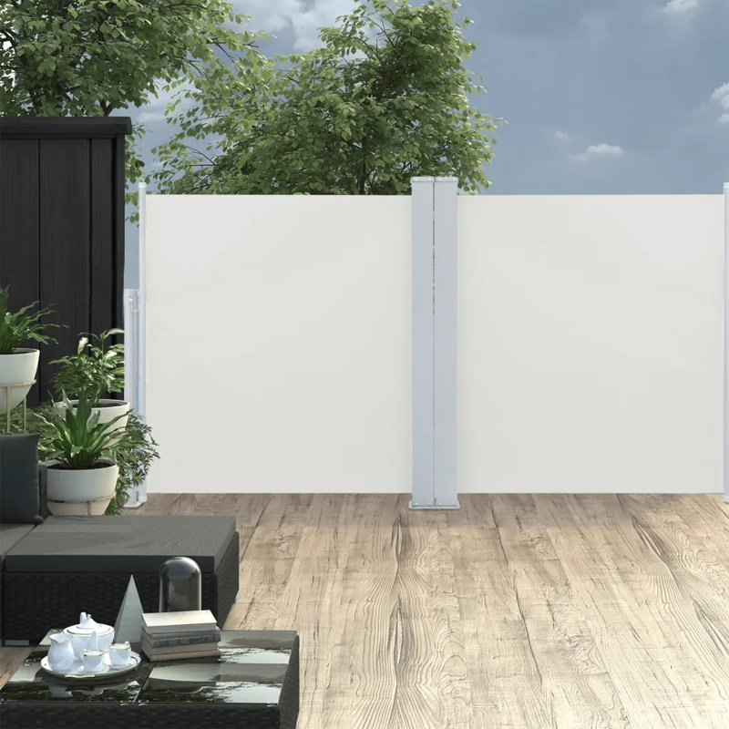 Dakota Fields 6cm W x 1cm D Fabric Cream Cover Retractable Side Awning