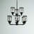 Leyden 9 - Light Dimmable Tiered Chandelier