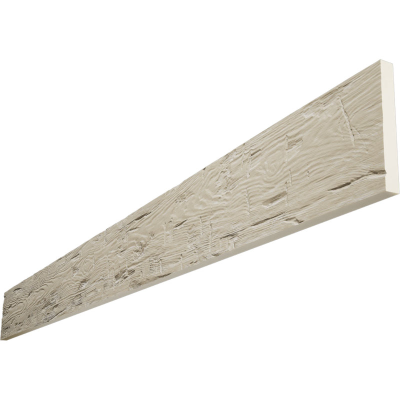 Planche de poutre en faux bois endurée à la main, Dune de sable, H 4 po x l 144 po x P 1 po