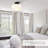 Schoolhouse Style Semi Flush Mount Ceiling Light Fixture, 12" Modern Hallway Ceiling Lamp With Opal Milk Glass Shade, Farmhouse Globe Light For Bedroom Kitchen Hallway Entryway Laundry-116098701-116098704