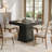 31.5" Square Dining Table For 4, Small Farmhouse Kitchen Table With Thick Wood Top And Sturdy Pedestal Base, Compact Dinner Table For Apartment, Dining Room, Breakfast Nook, Gray Finish (Table Only)-1738385554