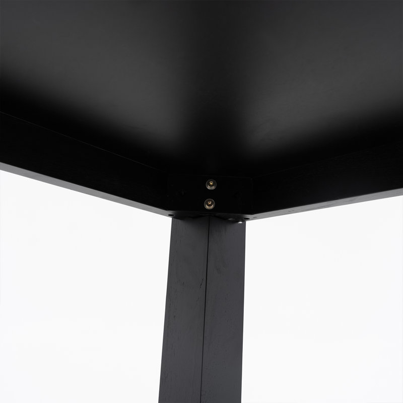 Grande table de bureau 70,87 po , Noir, noir, noir, noir