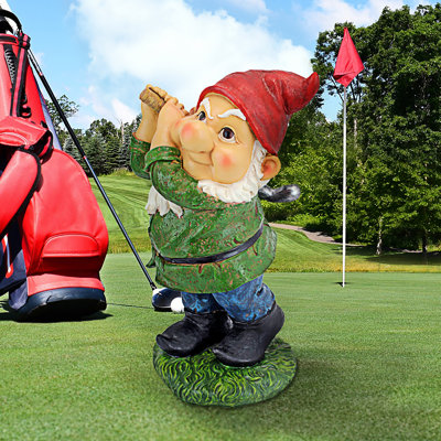 Gnome Sports Gnomes Weather Resistant UV Resistant Polyresin Garden Statue