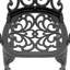 Ensemble 3 pièces de meubles de patio en aluminium coulé avec coussins