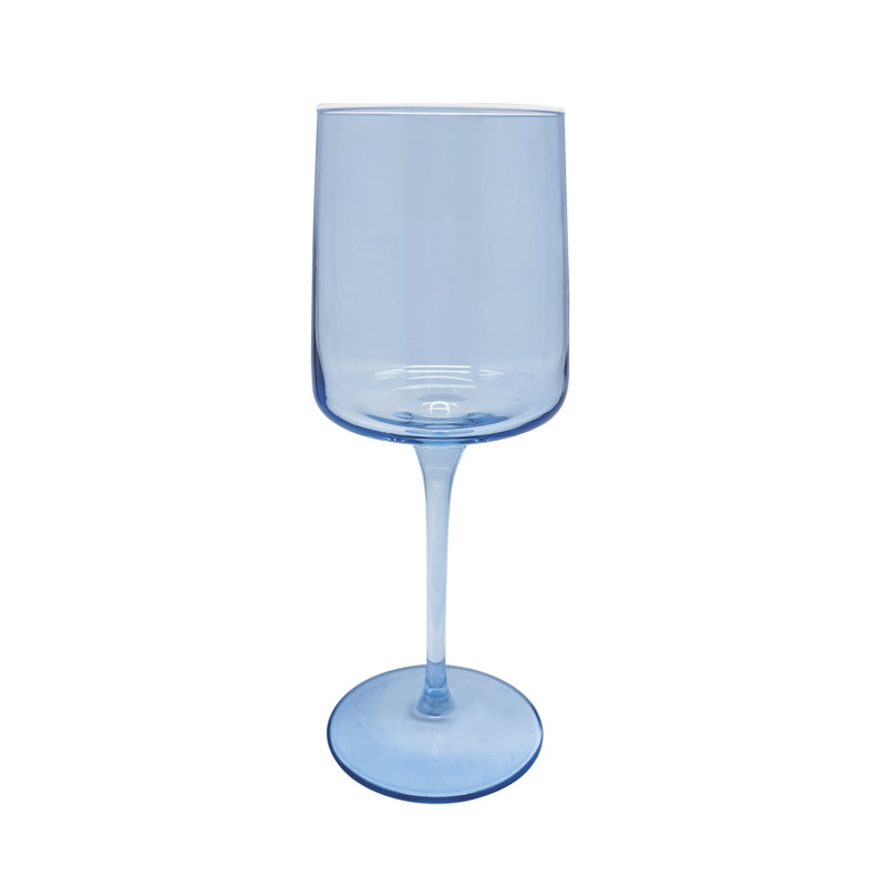 Fine Line 16oz. Wine Glass Set, Blue