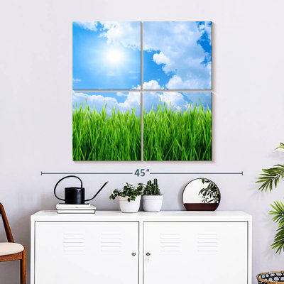 Harnek Grass Field Under Blue Sky