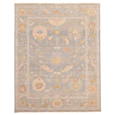 Modern Oushak Sage Rug 7'11" x 10'0"