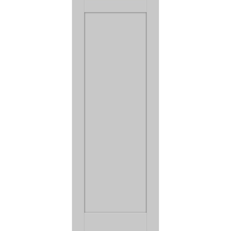 Porte standard lambrissée Quadro, Gris mat, 42 po x 84 po