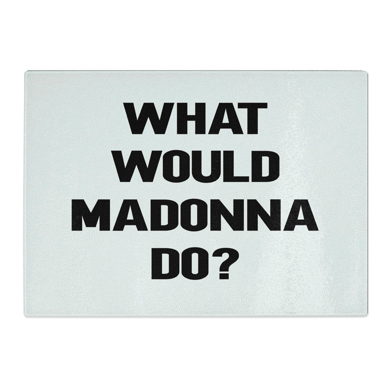 Madonna Typography Chopping Board, 20cm W x 28.5cm L
