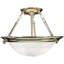 Luminaire suspendu d'intérieur convertible en laiton poli 3 lumières Lunar-1423334507