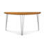 Sage Demilune Sofa Table With Metal Legs