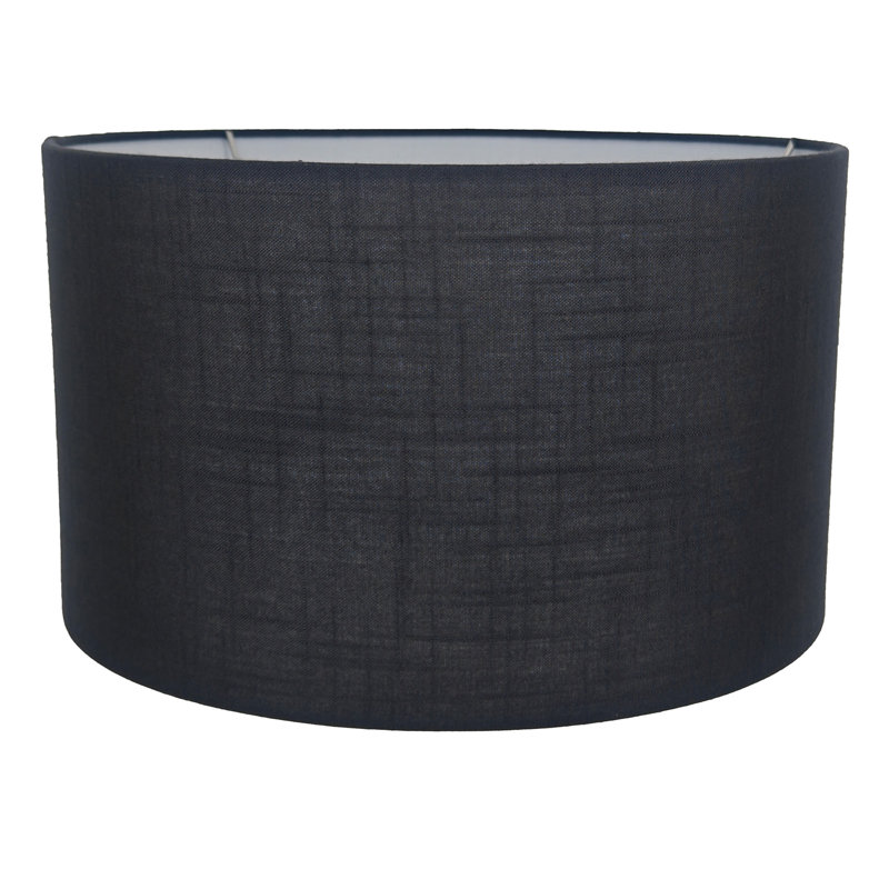 Abat-jours cylindriques 15 po en haut x 15 po en bas x 9 po, Noir