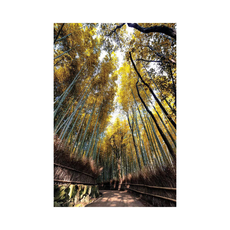 1 Piece Wrapped Canvas Wall Art, 20.32 cm H x 30.48 cm W, Yellow/Brown