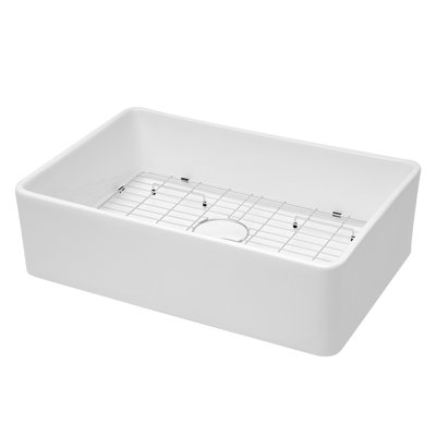 33'' L Single Bowl Ceramic Kitchen Sink