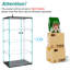 Vitrine H 64,5 "avec 4 tablettes, vitrine en verre trempé à deux portes avec plateau en MDF et base pour le salon ou la salle à manger-100682696