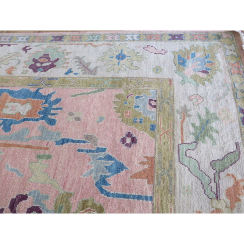 Tapis unique rose 9 pi x 11 pi 9 po