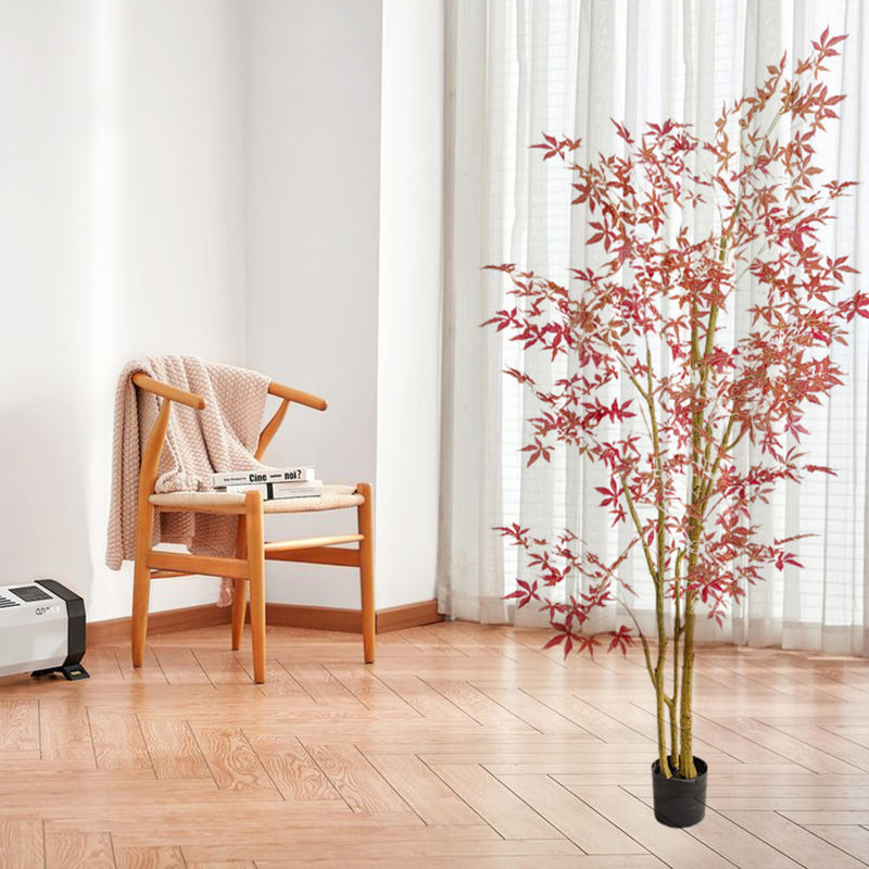 72'' Faux Maple Tree in Planter