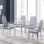 Willene Glass Top Metal Base Dining Table