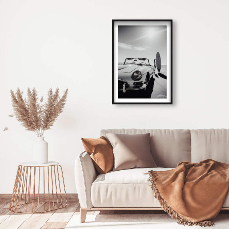 Coast Drift Framed Graphic Art, 31.5"H x 21.5"W, Black Shadowbox