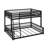 Full XL Over Queen Bunk Beds, Bunk Bed Frame With Ladder & Guardrails-767154907
