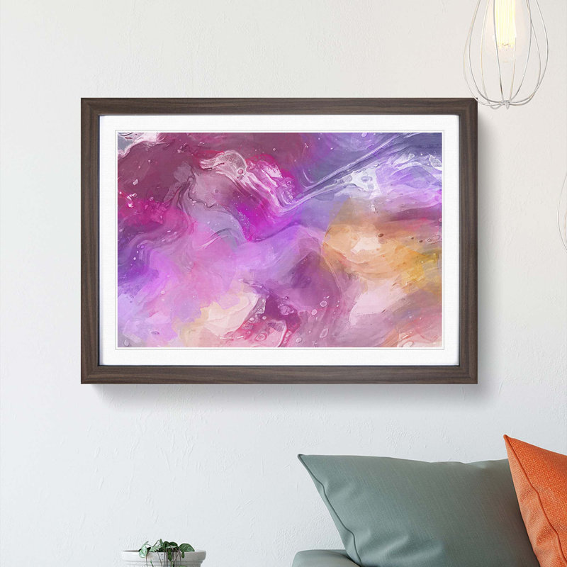 I Want What I Want in Abstract - Framed Print, Walnut, 40cm H x 60cm W x 2cm D