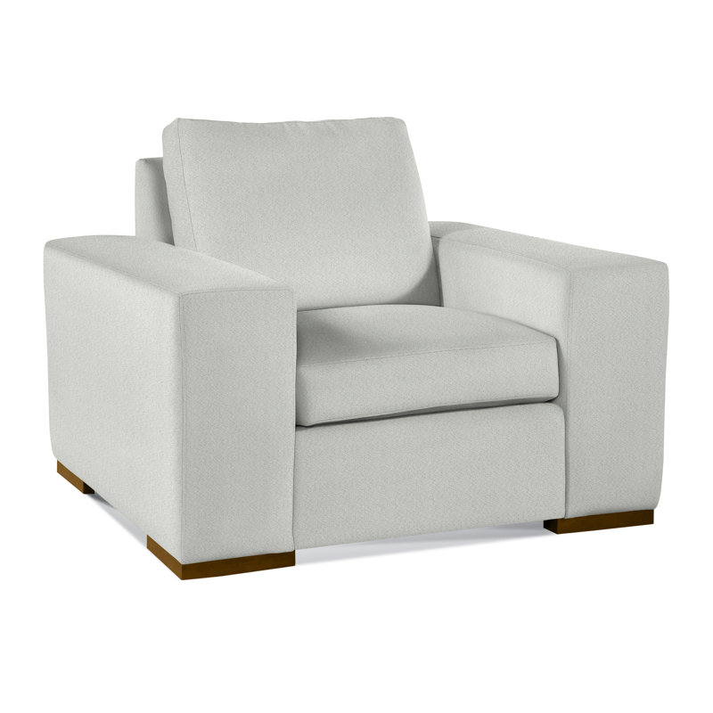 Memphis Upholstered Armchair, Havana, Snow Crypton Performance; 0884-91