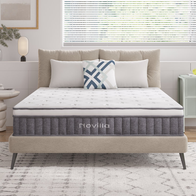 Novilla 27cm Memory Foam  Pocket Sprung Mattress, Double (4'6)