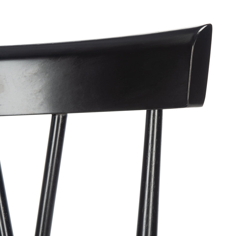 Chaise d'appoint à dossier transversal, Noir, noir, noir, noir