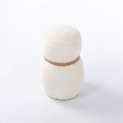 snowman stool, Greig plush cushion, playful and cute, suitable for any spacehite