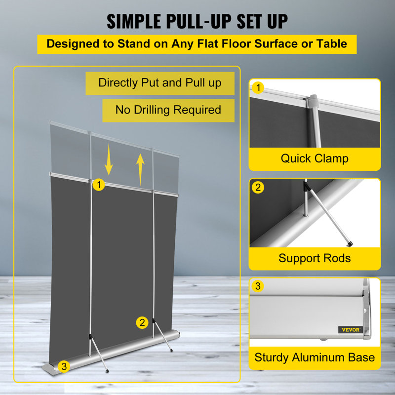 VEVOR Electric Projector Screen Projector Screen, 70"