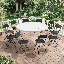 Table 11 pièces pliable en demi-table-111836000-111836001