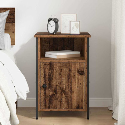 40cm W Manufactured Wood Bedside Table