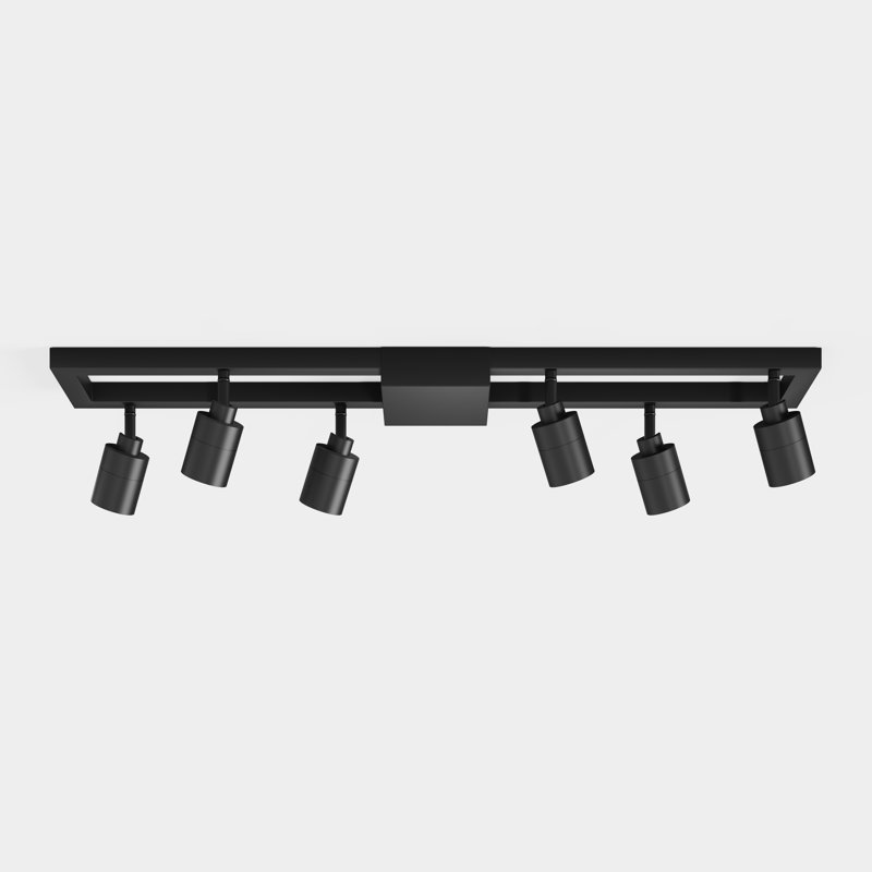 Vidalite 35" 6 - Light LED Integrated, Square Tracklight Kit, Matte Black