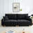 90.15" Queen size upholstered Multi-functional convertible sleeper sofa with storage-142757154